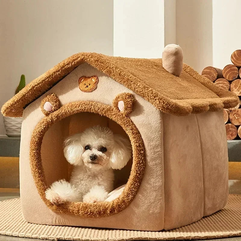 Folding houses for small and medium sized dogs and cats, mattresses, pet products, puppy baskets, winter kennels