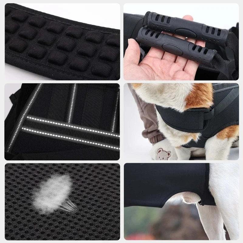 Emergências Dog Carry Slings para cães grandes Pet Dogs Leg Support Belt Lift Harness para recuperação de articulações de pernas de cães