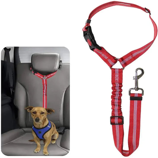 Cinto de segurança refletivo para cães de estimação, coleira para filhotes, acessórios para carro, coleira para gatos, arnês para cães pequenos, suprimentos para carros para animais de estimação