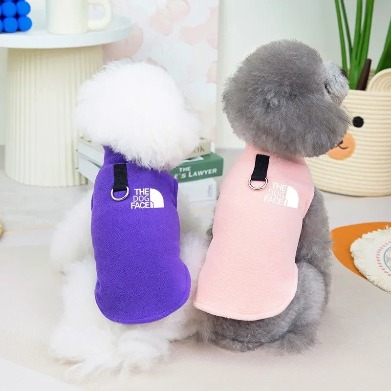 Roupas para cães de estimação Outono Inverno Casaco Lã Quente Suéter Colete Para Pequenos Chihuahua Bulldog Cães Jaquetas Trajes Suprimentos