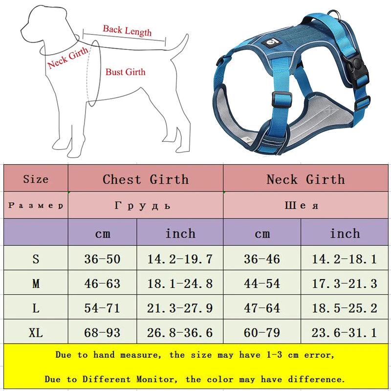 Arnês ajustável para cães, colete de segurança reflexivo para treinamento, caminhada, peito, coleira para buldogue francês, animais de estimação, acessórios para cães